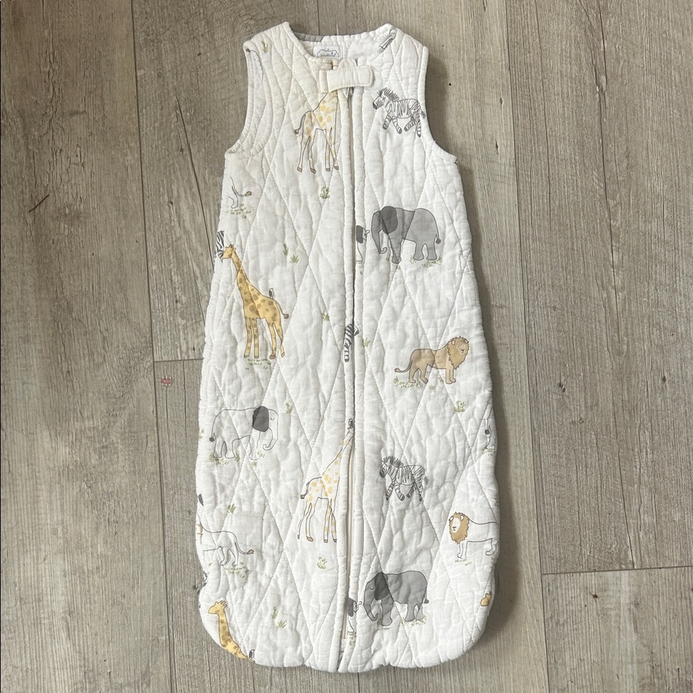 Mud Pie Neutral Safari Animal Quilted Sleep Sack